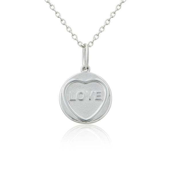 Love Silver Love Heart Necklace