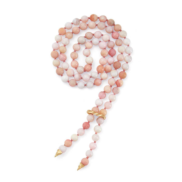 Mr Whippy Pink Opal Bead Necklace