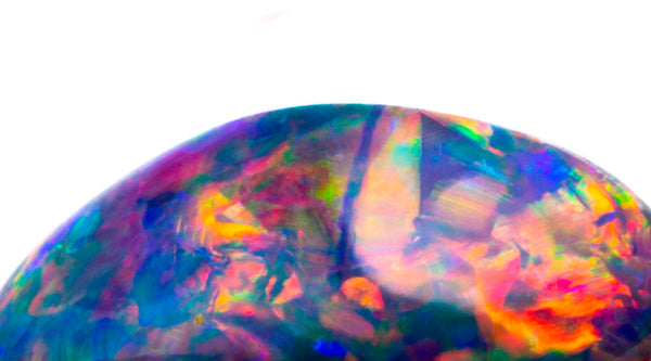 The colours of a mesmerising black opal to use in custom jewellery