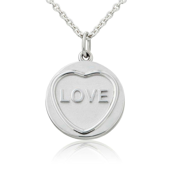 Love Silver Love Heart Necklace